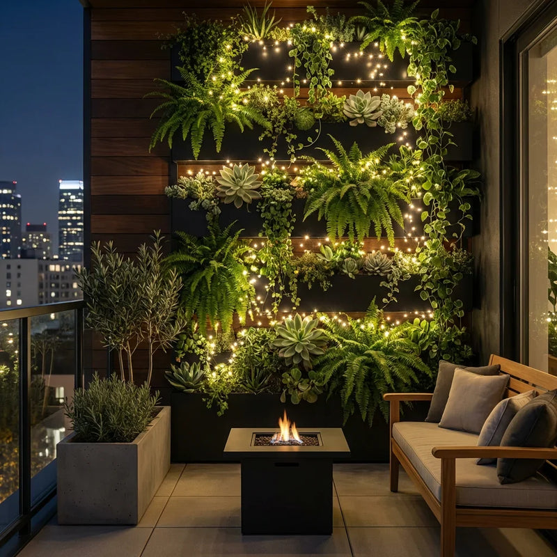 Small Space, Big Glow: Vertical Gardening & Smart Solar Tech for Urban Balconies