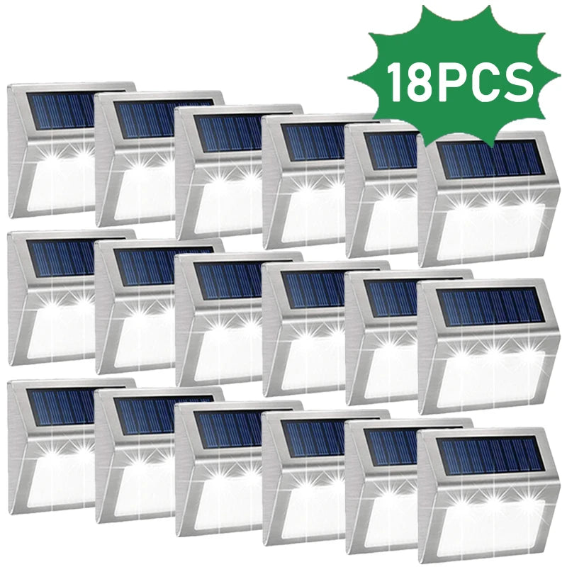 Solar Wall Light 6LED – Waterproof Garden Patio Fence Balcony