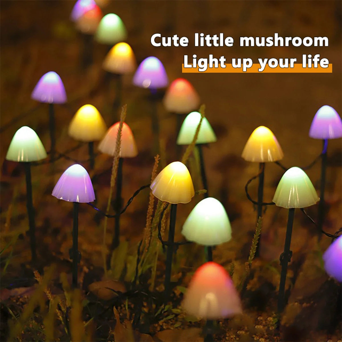 Solar Mushroom Garden Light – Pathway Waterproof LED
