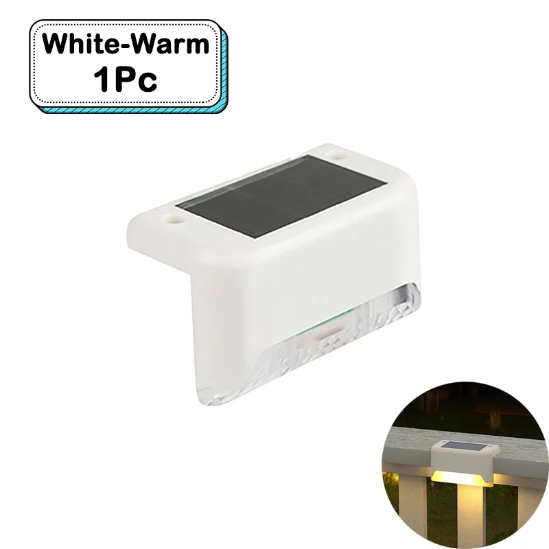 Outdoor Solar Step Lights – Warm White LED