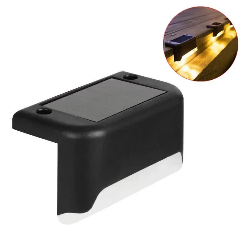 Solar Step Light 1-6 Pack – LED Waterproof Stairs Fence Railing