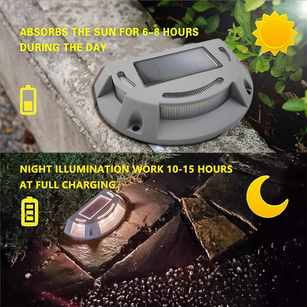 Solar Stud Driveway Pathway Light – LED Waterproof Deck Stair