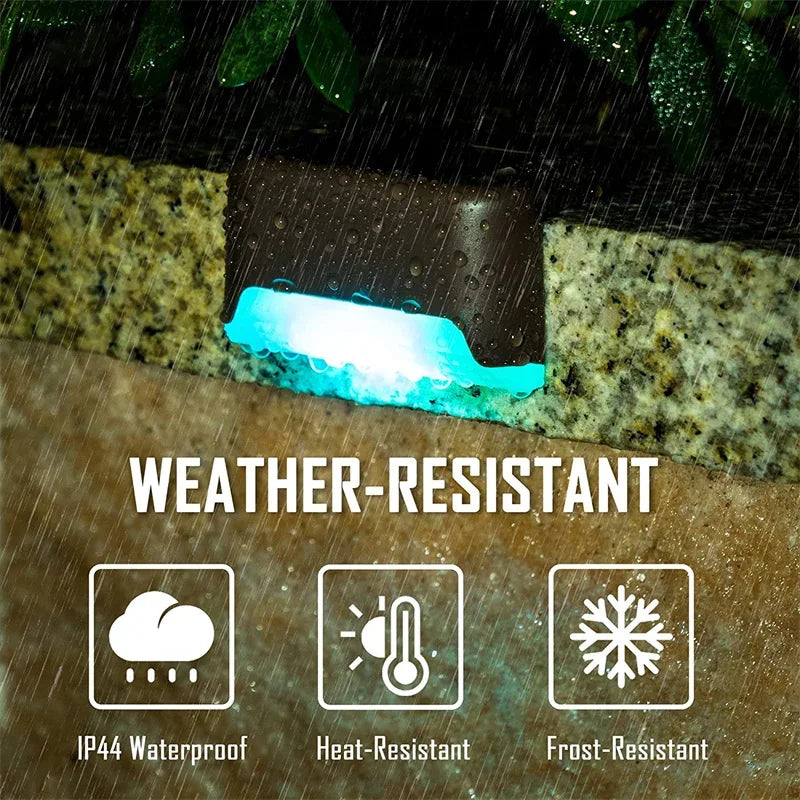 Solar Deck Step Light 2-Pack – LED Waterproof