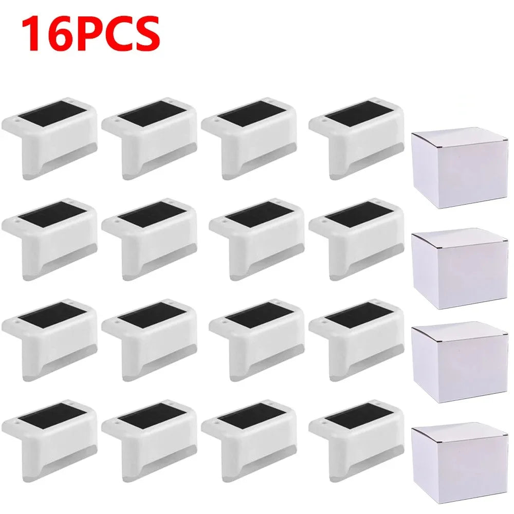 Solar Step Light 4-32 Pack – LED Warm White IP65 Waterproof Path