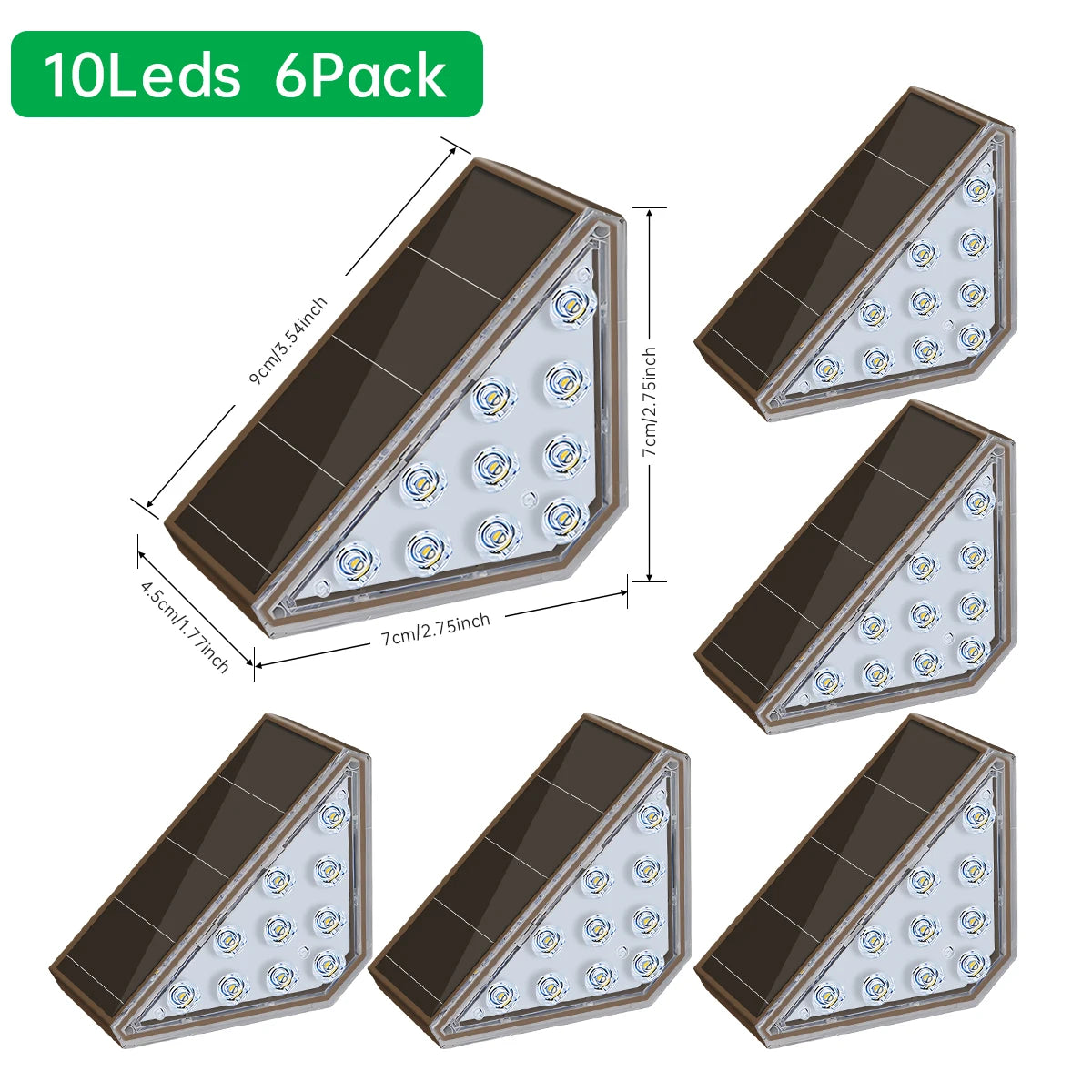 Solar Step Deck Lights – LED Waterproof Outdoor Stair & Path Lights (IP65)
