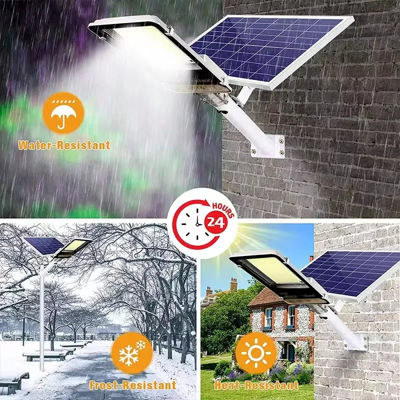 Solar Street Light 8000mAh – High Power Waterproof Garage Garden