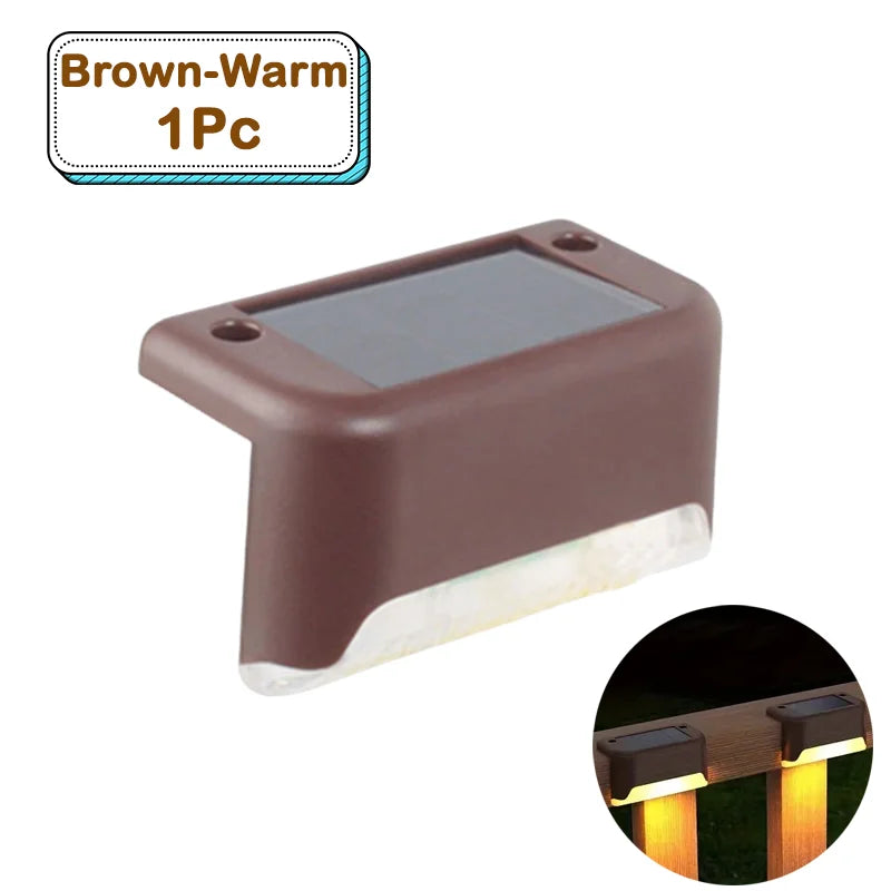 Outdoor Solar Step Lights – Warm White LED