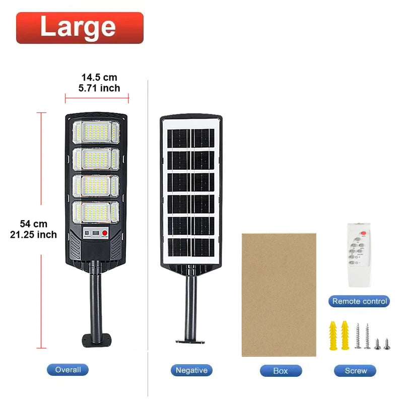 Solar Street Light 2000-4000W – Motion Sensor Remote Waterproof