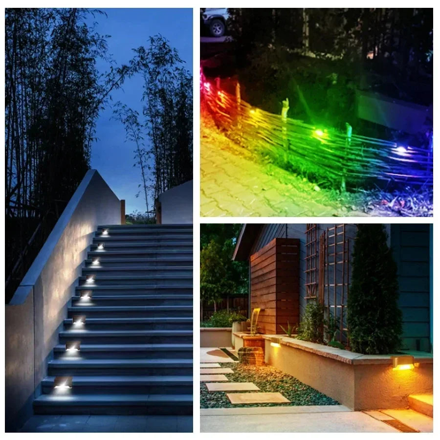 Solar Deck Light 1-8 Pack – LED Waterproof Garden