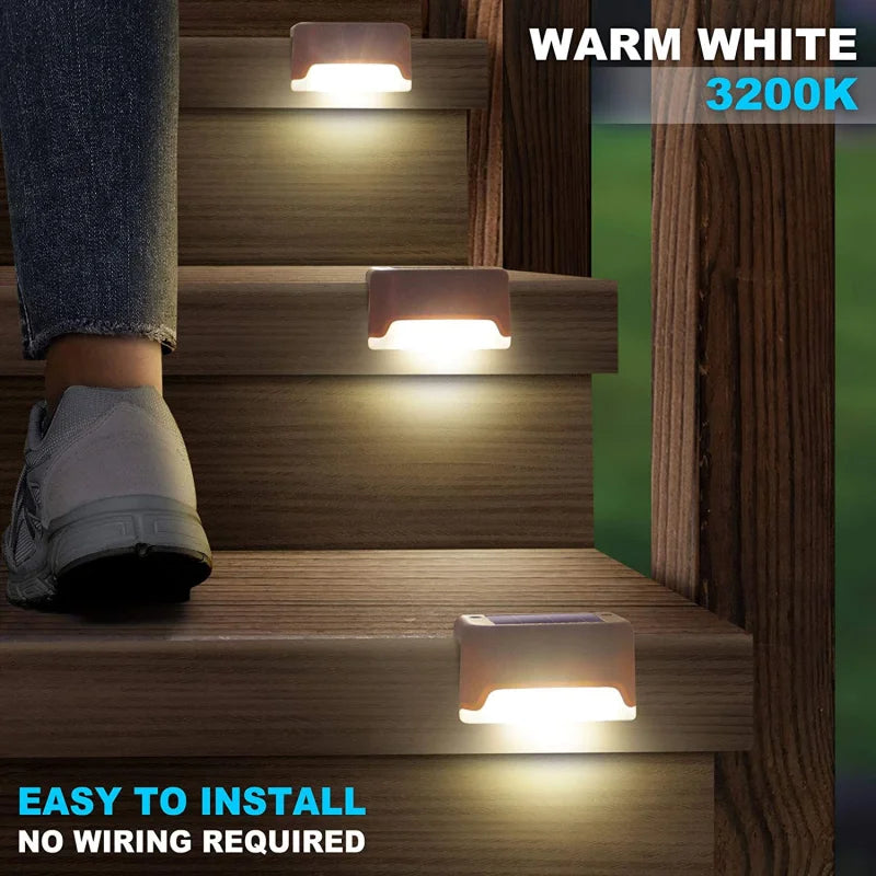 Solar Step Path Light 4-32 Pack – LED IP65 Waterproof Balcony