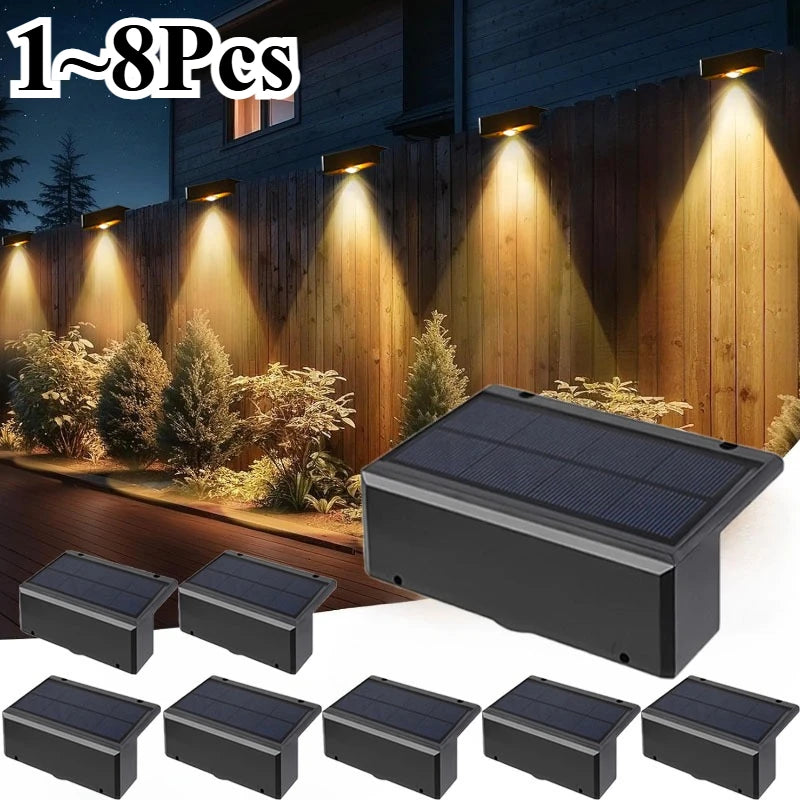 Solar Wall Fence Light – LED IP65 Waterproof Wireless Garden