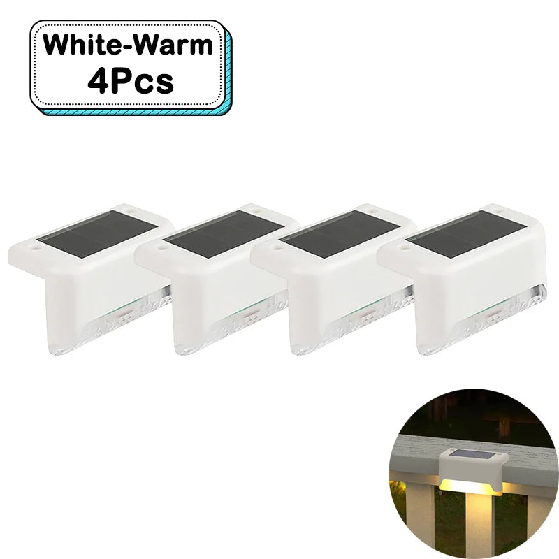 Outdoor Solar Step Lights – Warm White LED