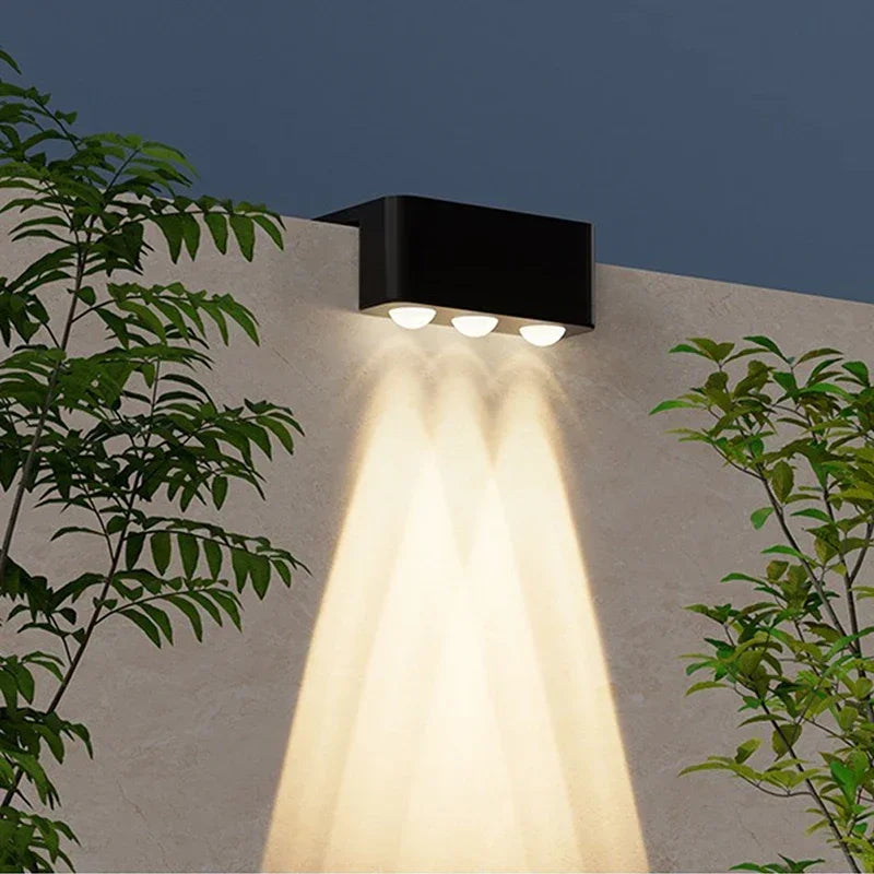 Solar Wall Step Light 1-4PCS – LED Waterproof Yard Fence Stair
