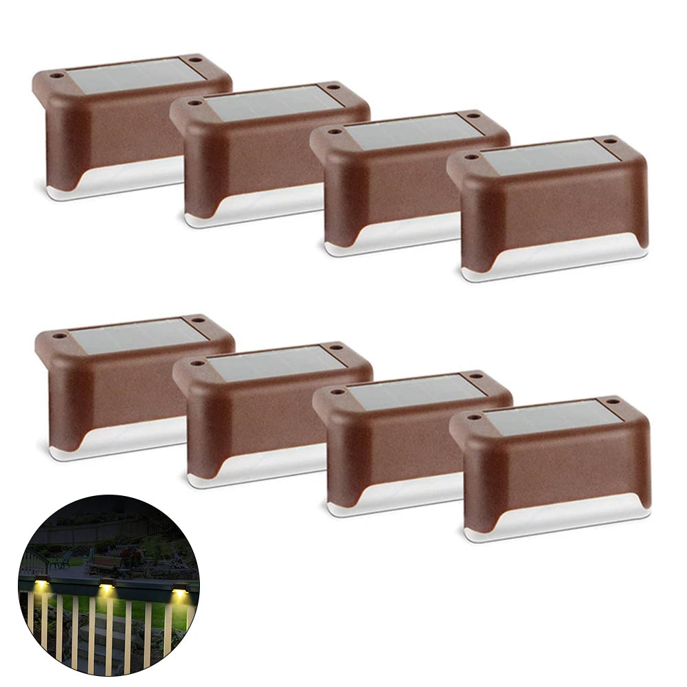 Solar Deck Stair Light 4-16PCS – LED Waterproof