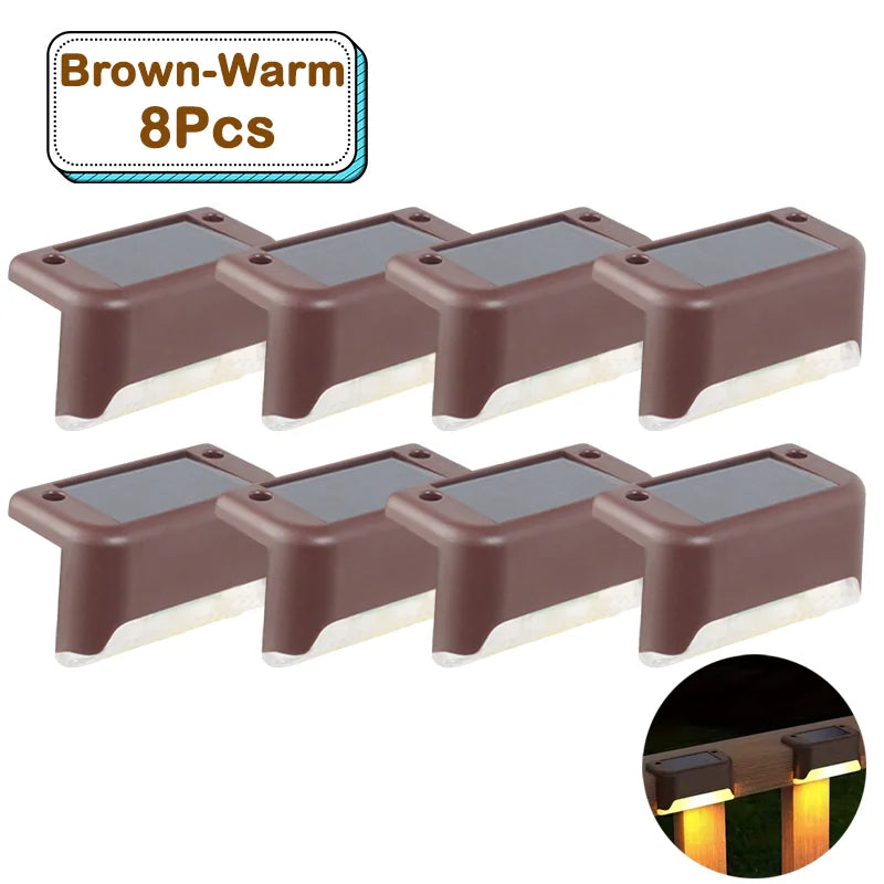 Outdoor Solar Step Lights – Warm White LED