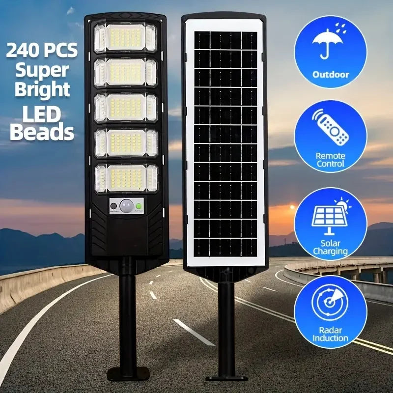 Solar Street Light Commercial – 100000LM Dusk to Dawn IP65