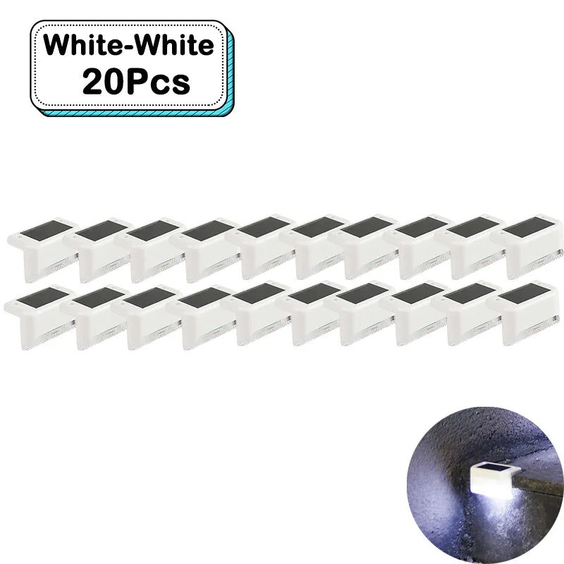 Outdoor Solar Step Lights – Warm White LED