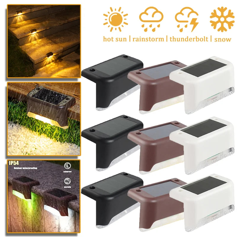 Outdoor Solar Step Lights – Warm White LED