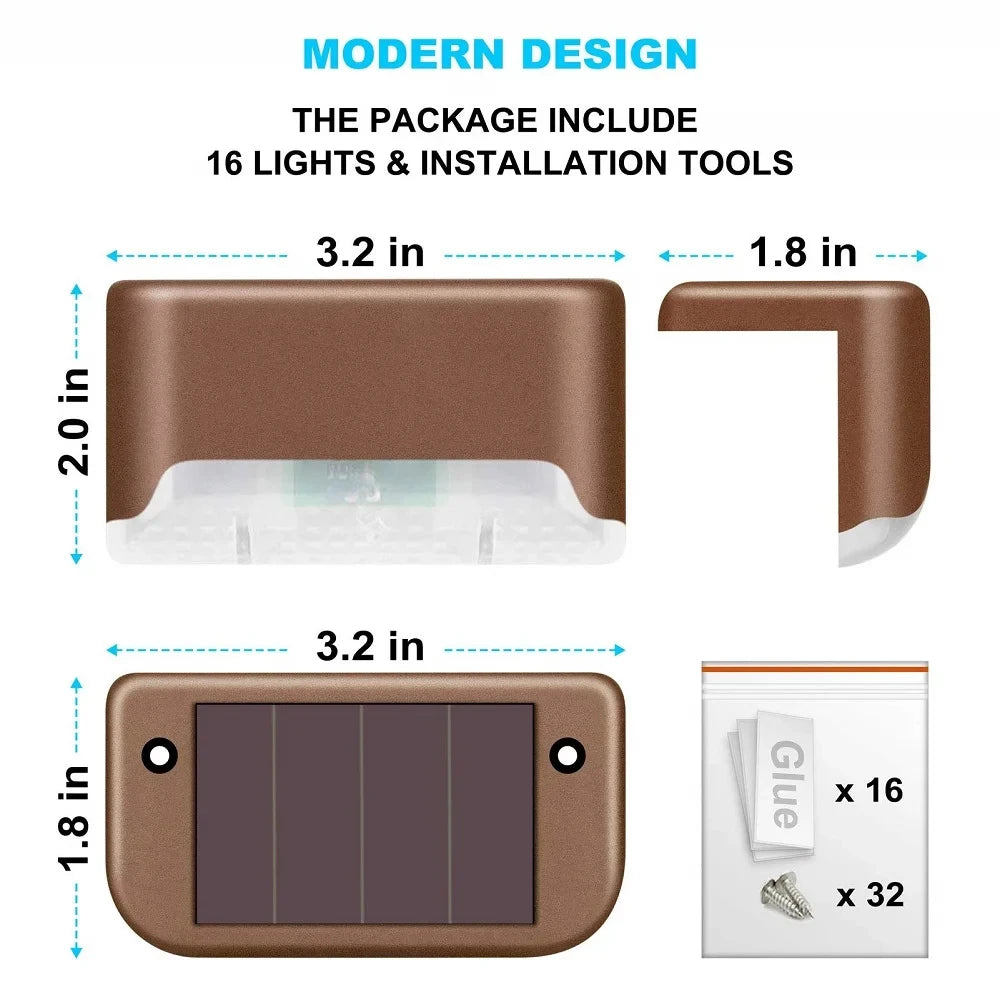 Solar Deck Step Light 1-6 Pack – LED Waterproof