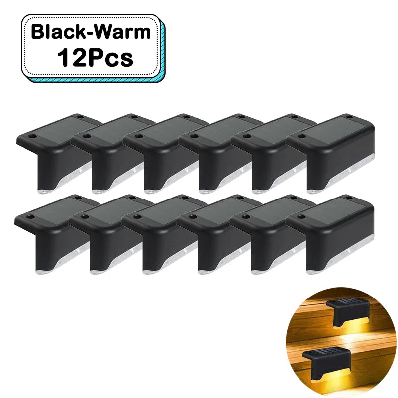 Outdoor Solar Step Lights – Warm White LED