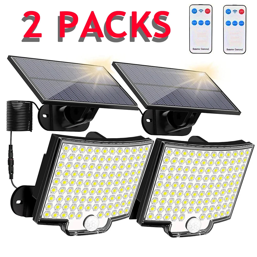 Solar Flood Wall Light – 106LED Motion Sensor