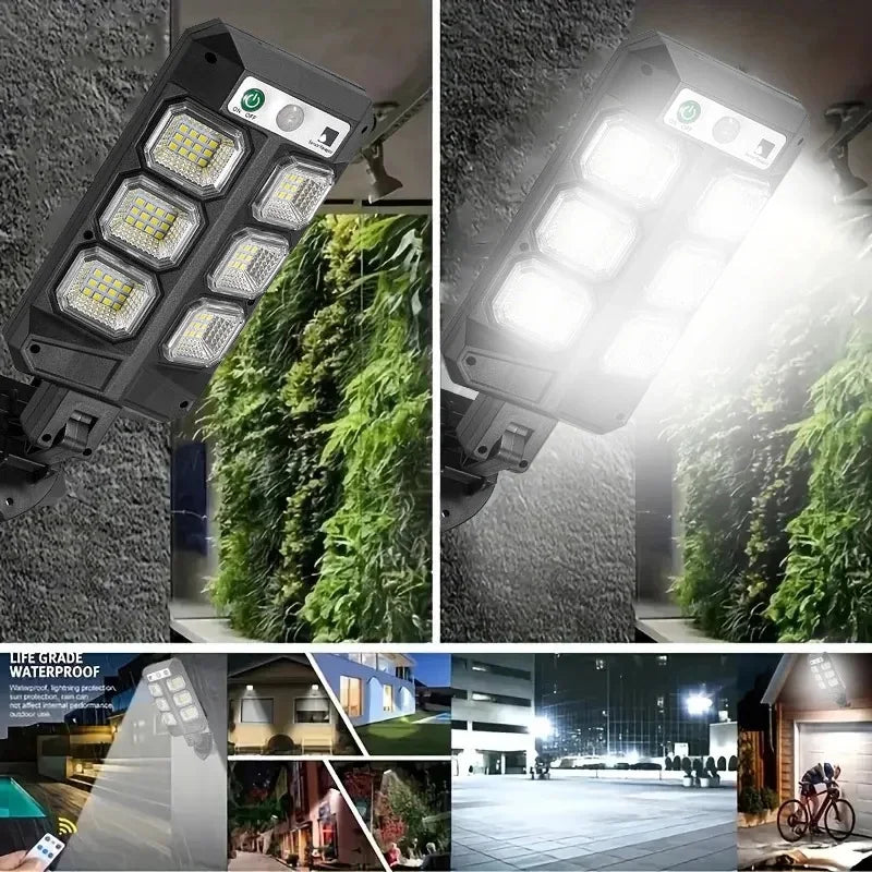 Solar Wall Street Light – 110000LM IP65 Motion Sensor Outdoor