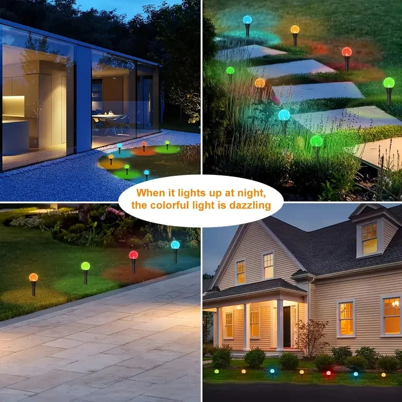 Solar Bubble Ball Lawn Light – 30LED Waterproof