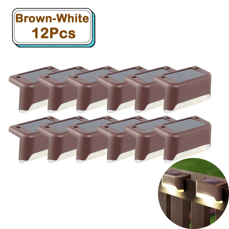 Outdoor Solar Step Lights – Warm White LED