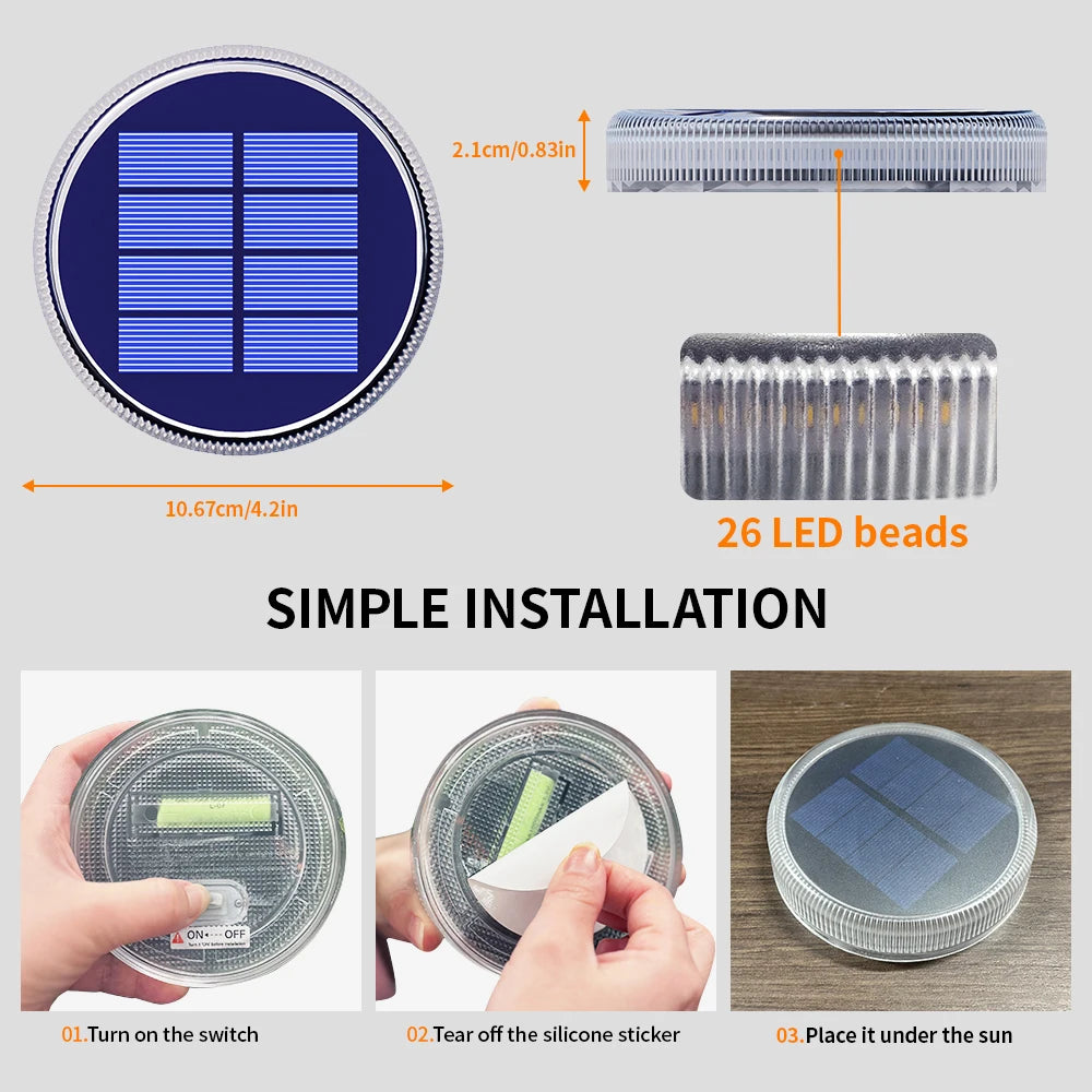 Solar Deck Driveway Dock Light – LED IP68