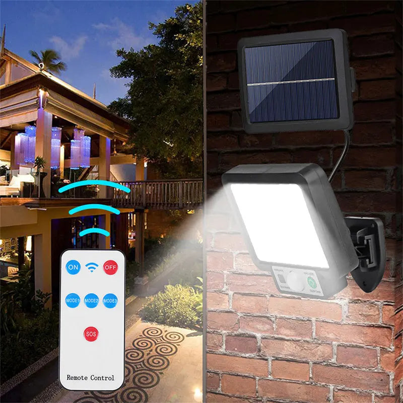 Solar Split Wall Light – LED Motion Sensor Outdoor