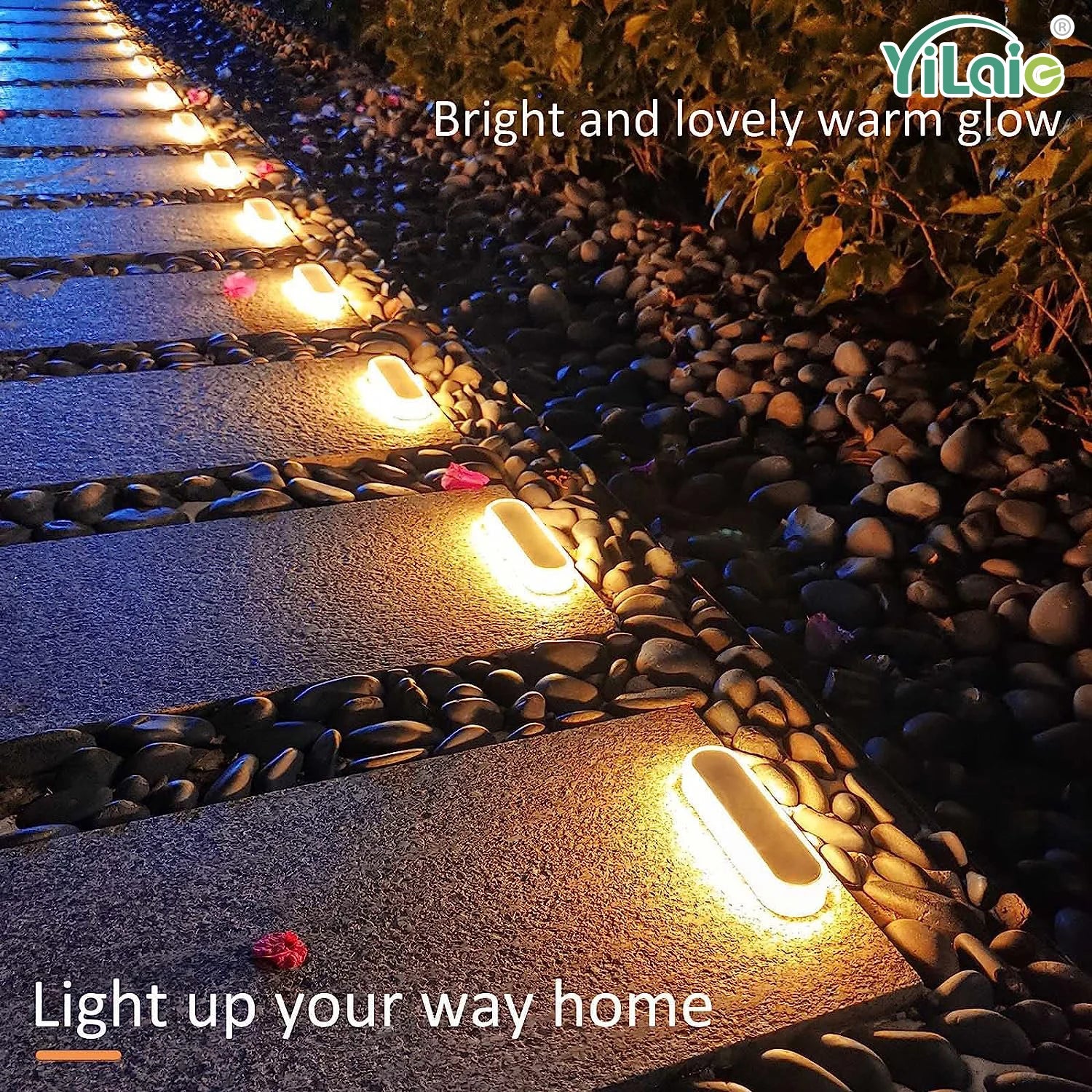 Solar Step Path Light Bar – LED IP68 Warm White Driveway
