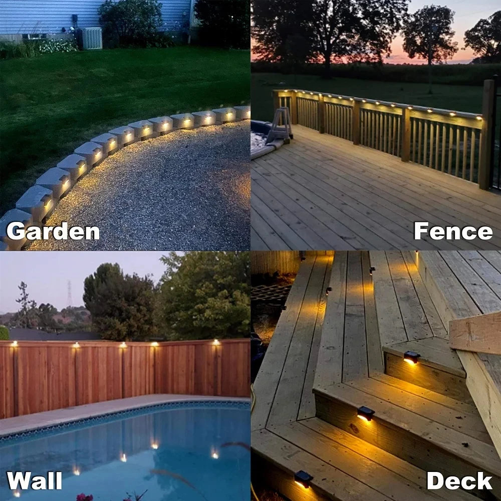 Solar Deck Step Light 1-6 Pack – LED Waterproof