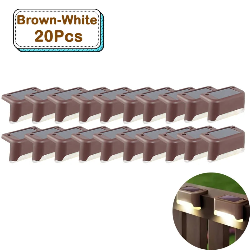 Outdoor Solar Step Lights – Warm White LED