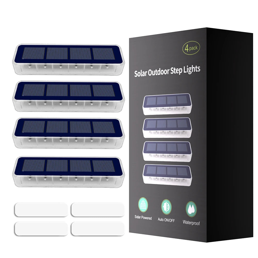 Solar Step Stair Light – LED IP68 Waterproof Lens Anti-theft