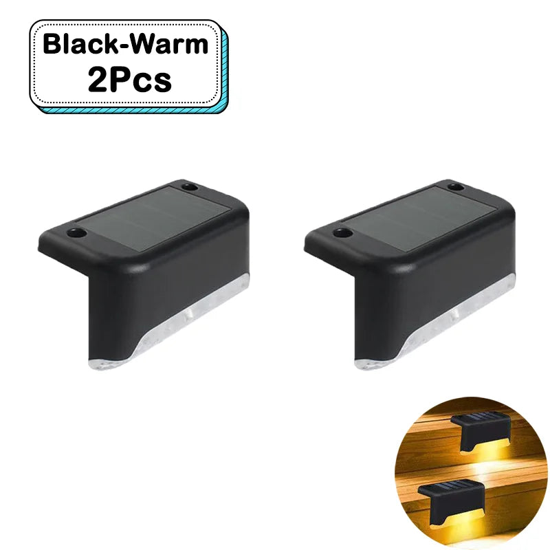 Outdoor Solar Step Lights – Warm White LED