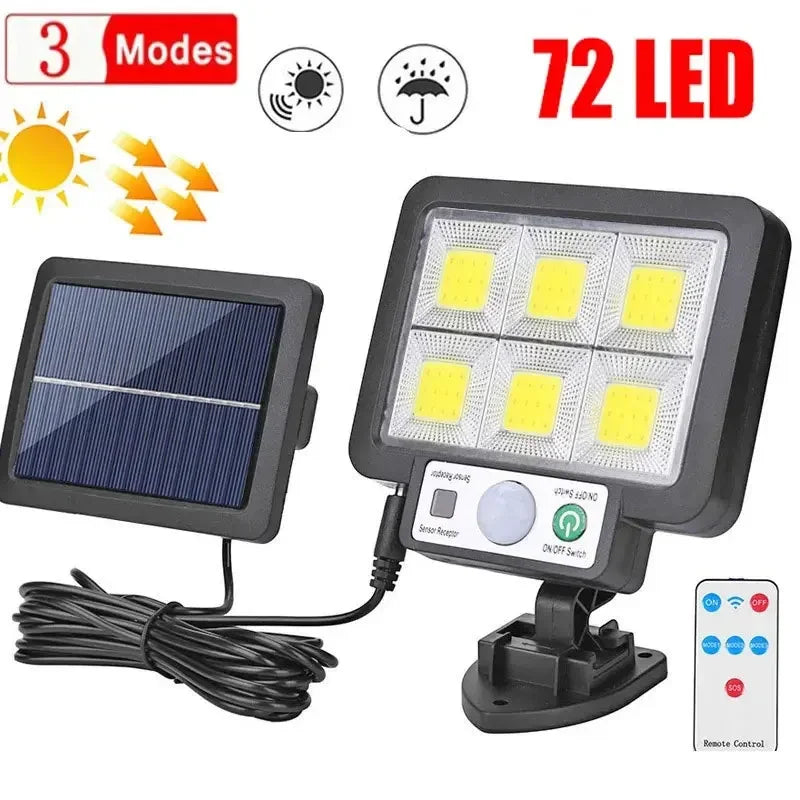 Solar Split Wall Light – LED Motion Sensor Outdoor