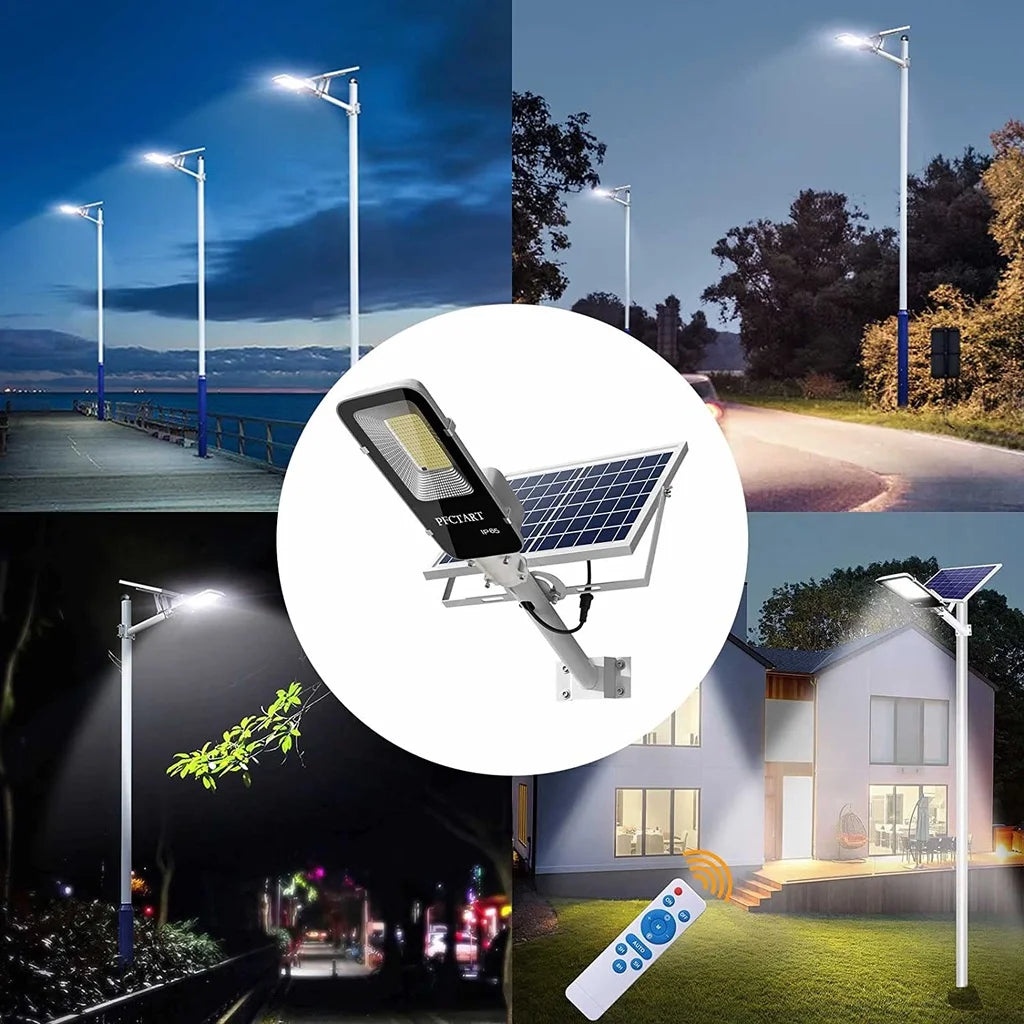 Solar Street Light 200W – 6000mAh Waterproof Dusk to Dawn