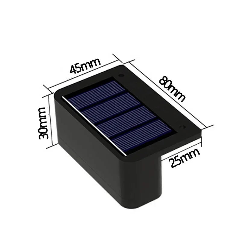 Solar Wall Step Light 1-4PCS – LED Waterproof Yard Fence Stair