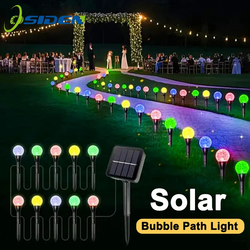 Solar Bubble Ball Lawn Light – 30LED Waterproof