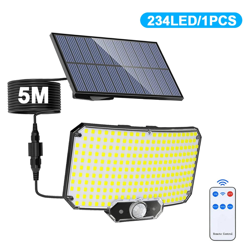 Solar Security Wall Light – 366LED IP65 Motion Sensor