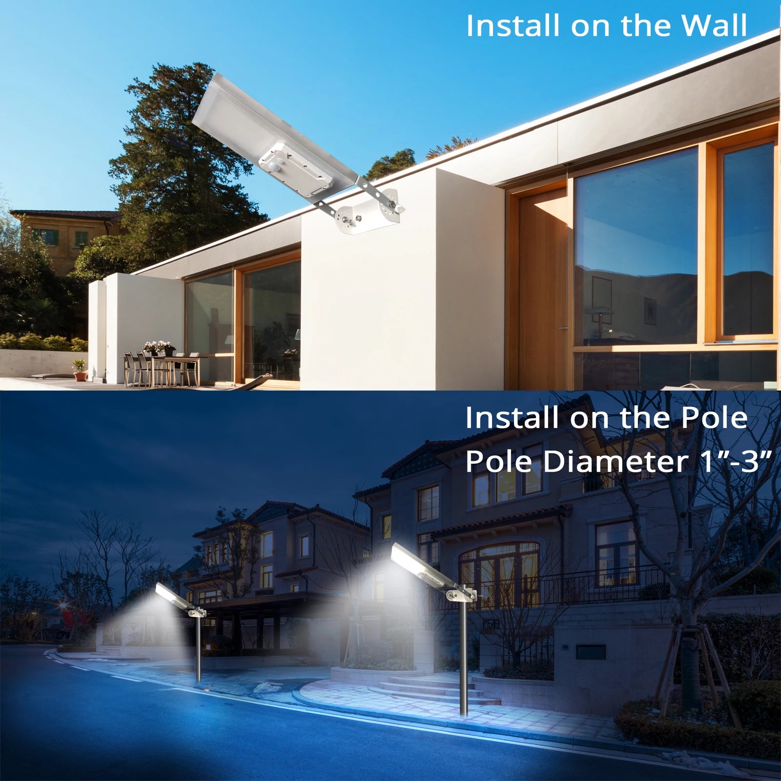 Solar Street Light HEX – All-in-One 3 Modes Auto ON/OFF IP65