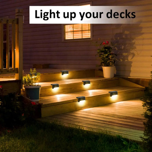 Solar Deck Stair Light 4-16PCS – LED Waterproof
