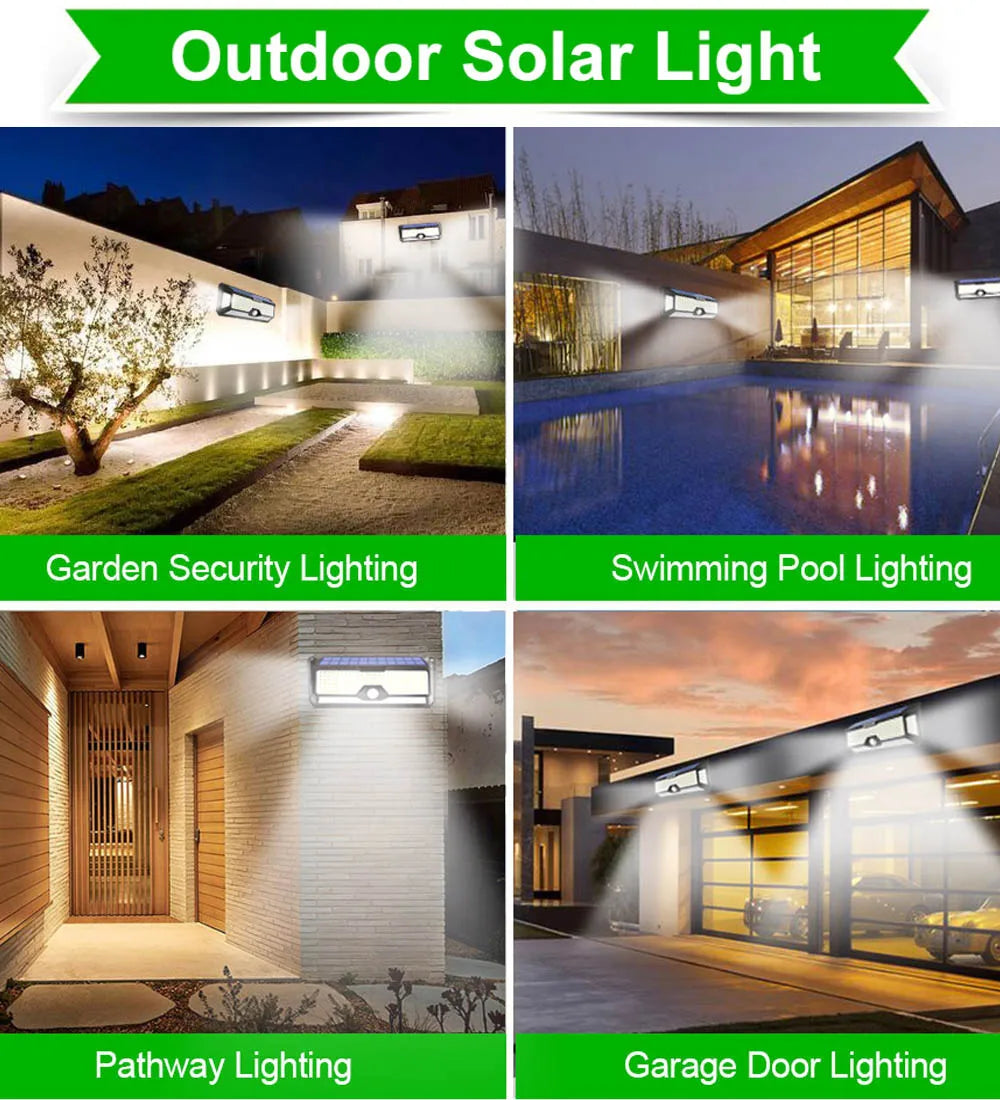 Solar Security Light – 268LED 4 Wide Angle