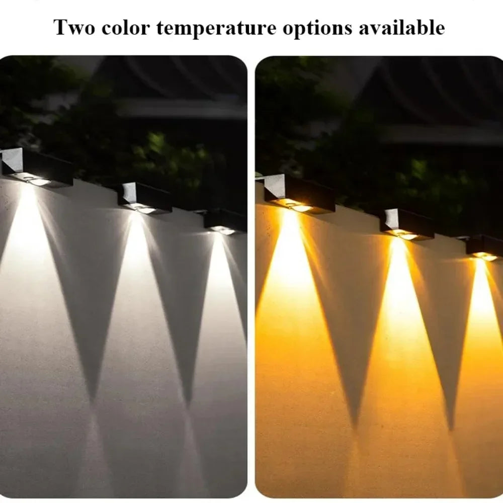 Solar Wall Fence Light – LED IP65 Waterproof Wireless Garden