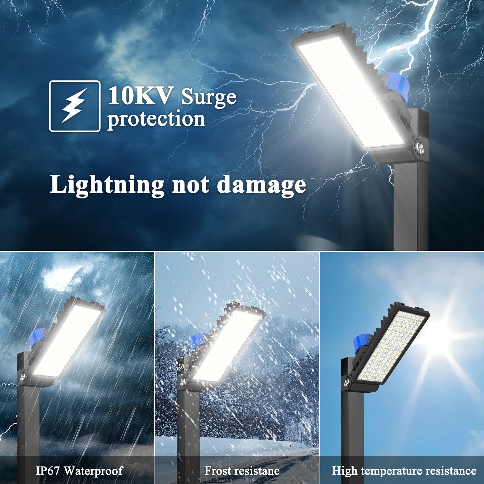 Solar Parking Lot Light – 100W 14000LM IP67