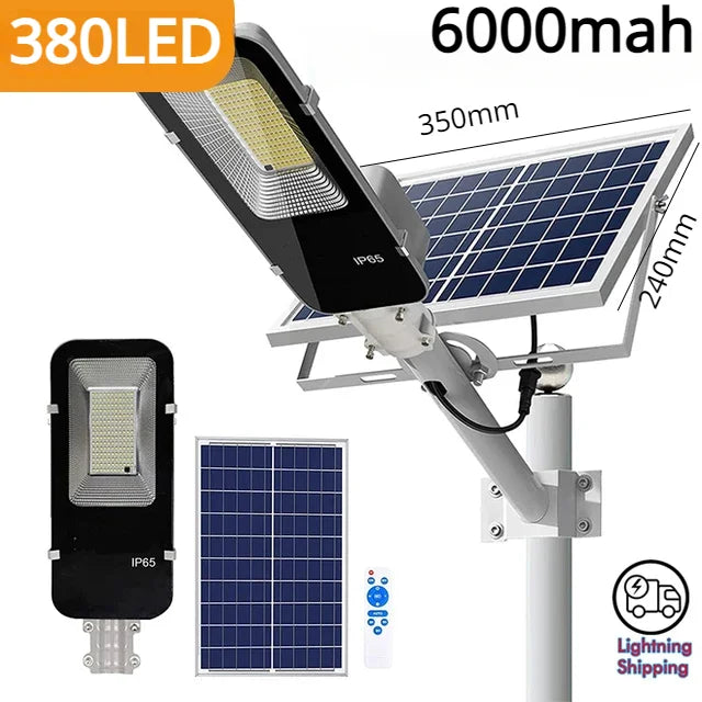 Solar Street Light 200W – 6000mAh Waterproof Dusk to Dawn