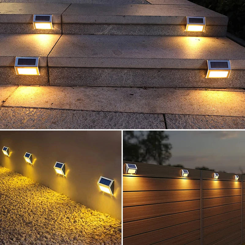 Solar Wall Light 6LED – Waterproof Garden Patio Fence Balcony