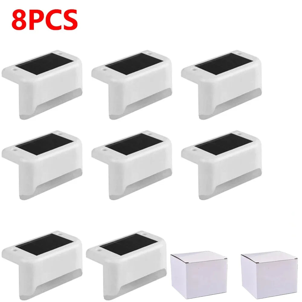 Solar Step Light 4-32 Pack – LED Warm White IP65 Waterproof Path