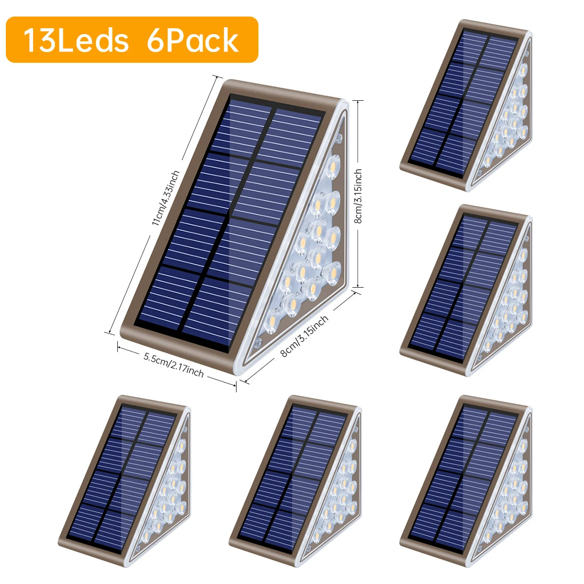Solar Step Deck Lights – LED Waterproof Outdoor Stair & Path Lights (IP65)
