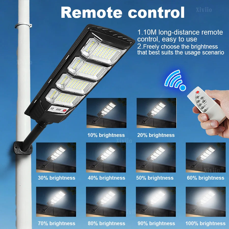 Solar Street Light 15000W – 320° IR Sensor Dusk to Dawn